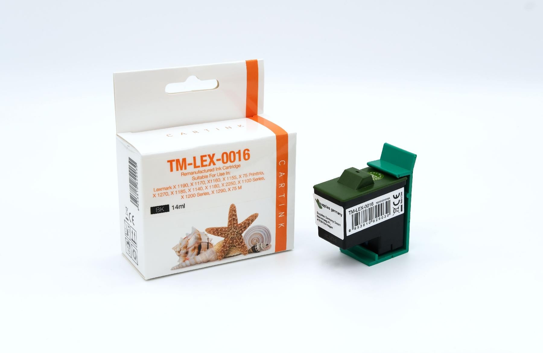 REF0016 Refill Tinte Black für Lexmark / 10N0016 / 14ml