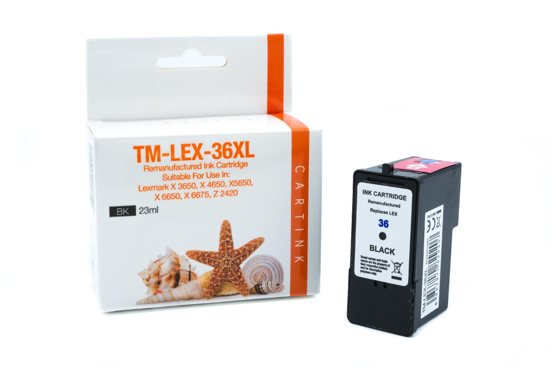 REFLEX36XL Refill Tinte Black für Lexmark / 18C2170E / 23ml