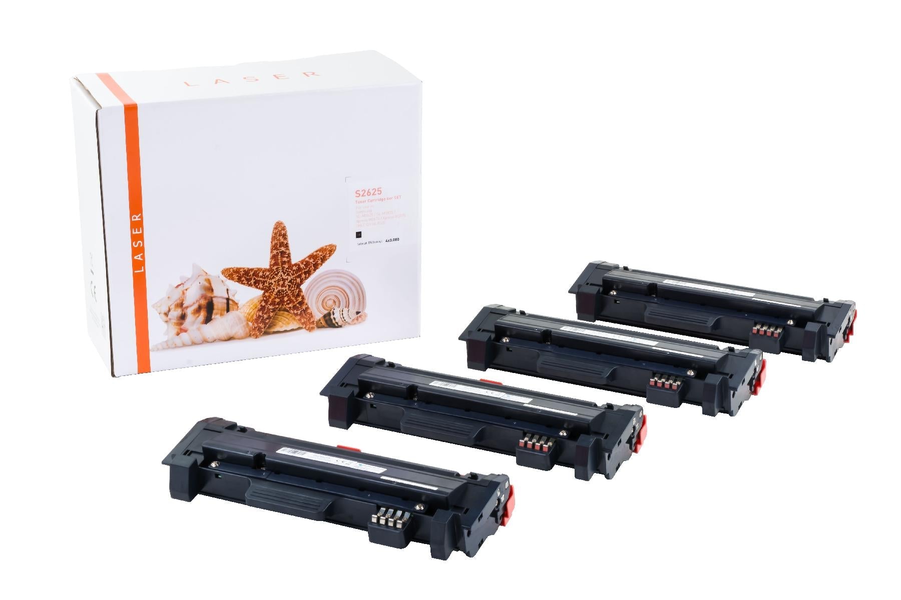4er Set TONM2625 Alternativ Toner Black für Samsung / MLTD116L/ELS / 4x3.000 Seiten