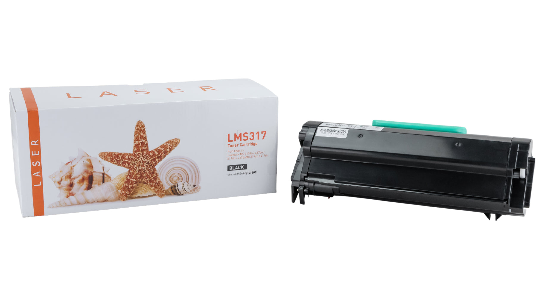 TONMS317 Alternativ Toner Black für Lexmark / 51B2000 / 2.500 Seiten
