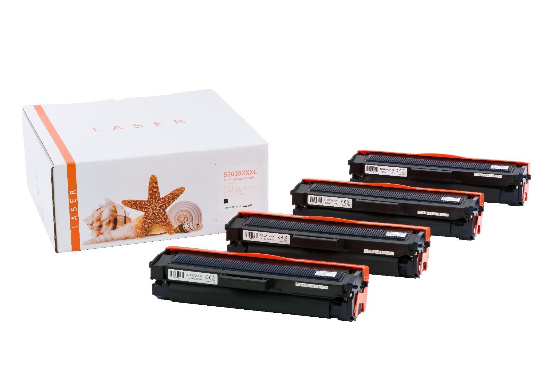 4er Set TONM2020XXXL Alternativ Toner Schwarz für Samsung / MLTD111L/ELS / 4x3.000 Seiten