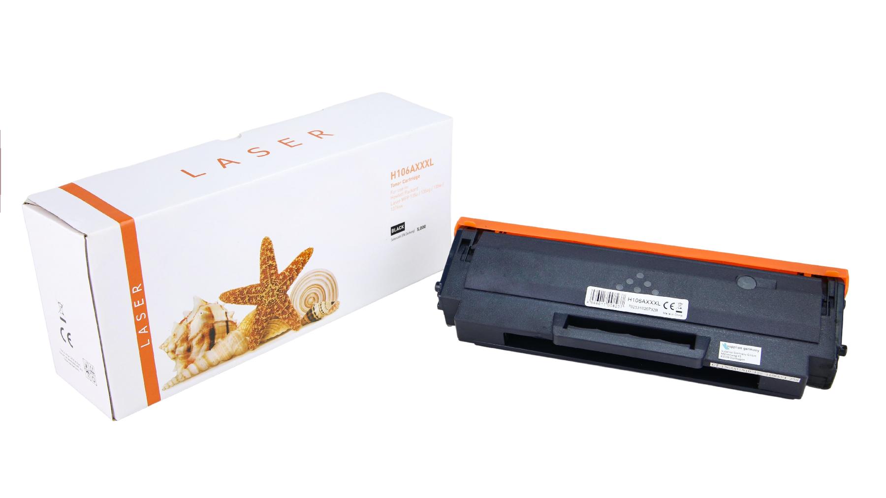 TON106AXXXL Alternativ Toner Black für HP / W1106A / 5.000 Seiten