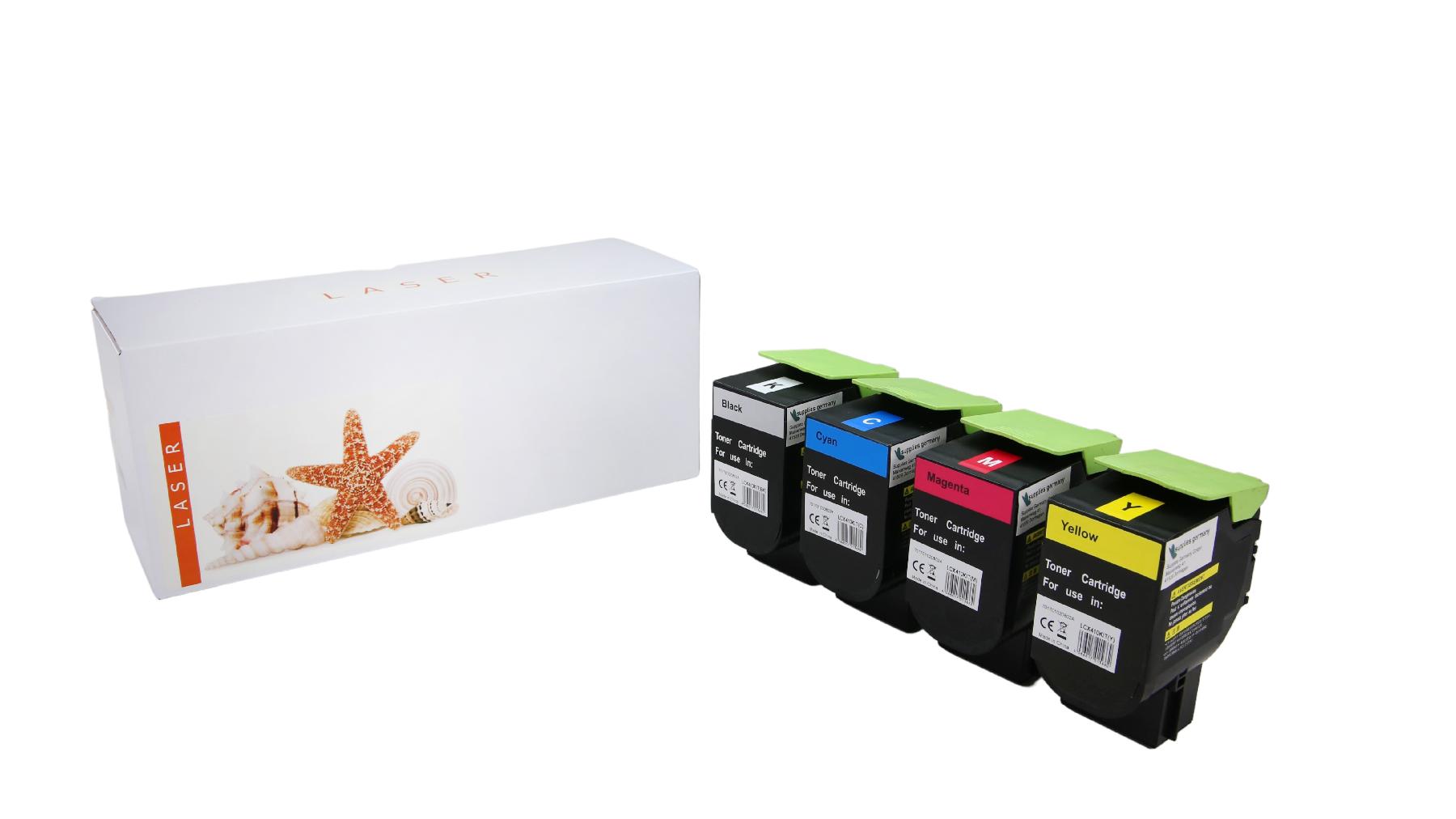 White Box TONCX410KIT Alternativ Toner Rainbowkit für Lexmark / 80C2HK0/C0/M0/Y0 / BK4.000 / CMY3.000 Seiten neu