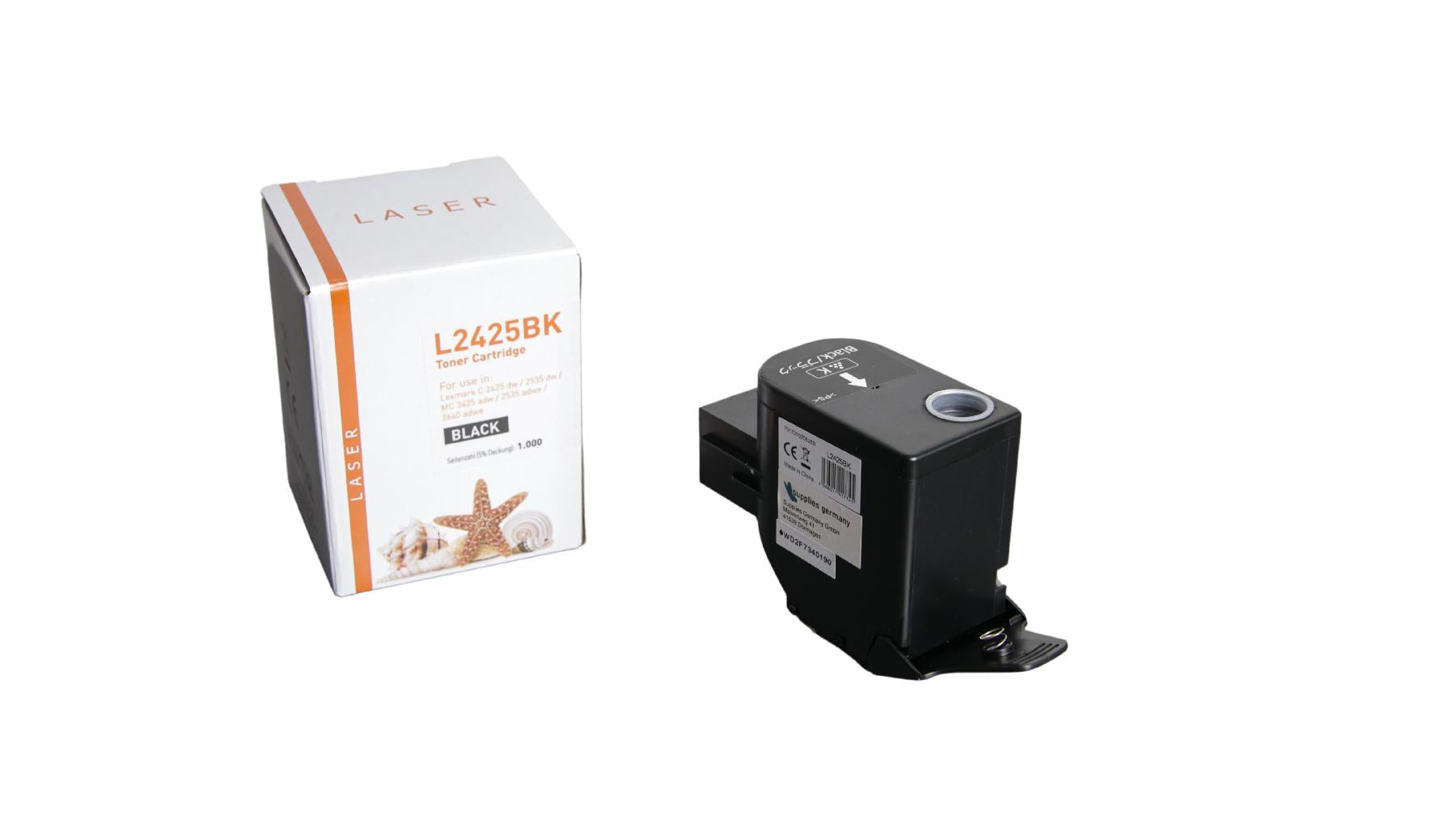 TONC2425BK Alternativ Toner Black für Lexmark / C2320K0 / 1.000 Seiten