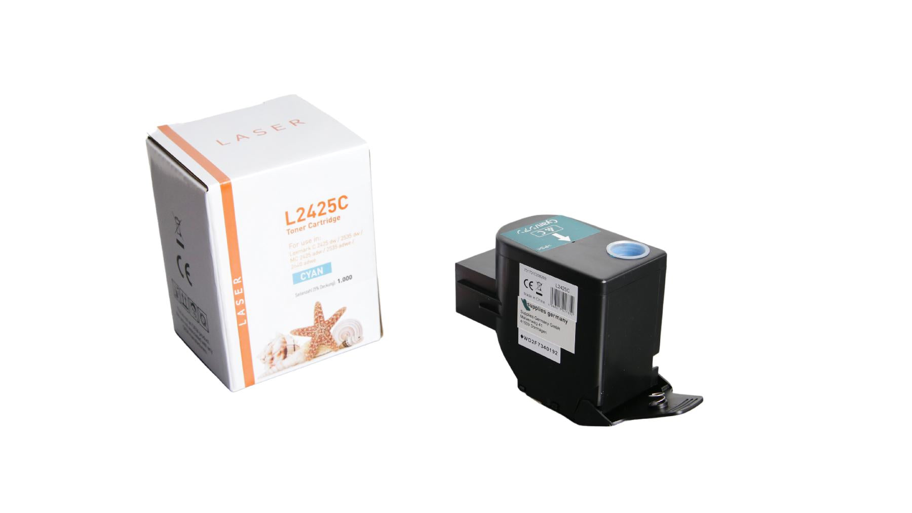 TONC2425C Alternativ Toner Cyan für Lexmark / C2320C0 / 1.000 Seiten