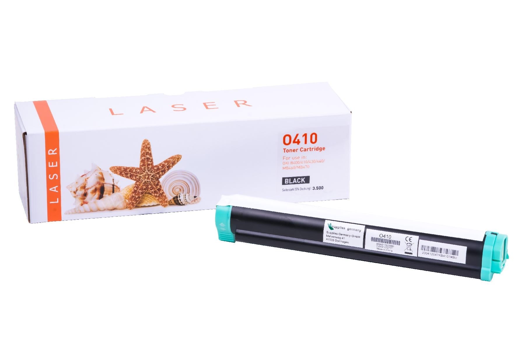 White Box TONB410 Alternativ Toner Schwarz für OKI  / 43979102 / 3.500 Seiten  neu schwarz