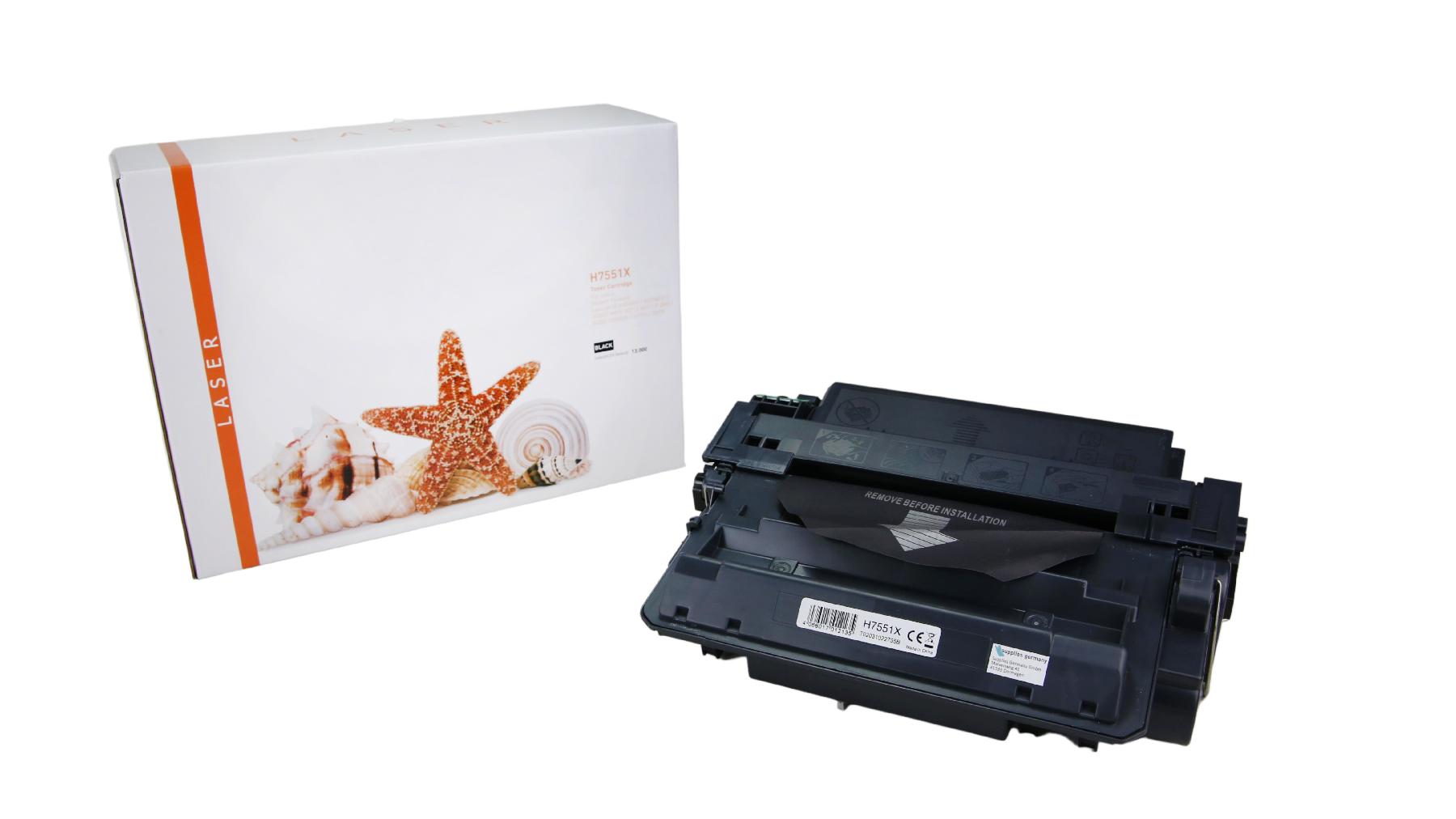 TONQ7551X Alternativ Toner Schwarz für HP / Q7551X / 13.000 Seiten