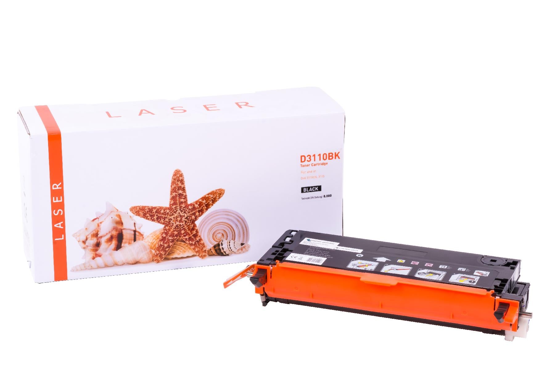 TON3110/3115BK Alternativ Toner Black für Dell / PF030/59310170 / 8.000 Seiten