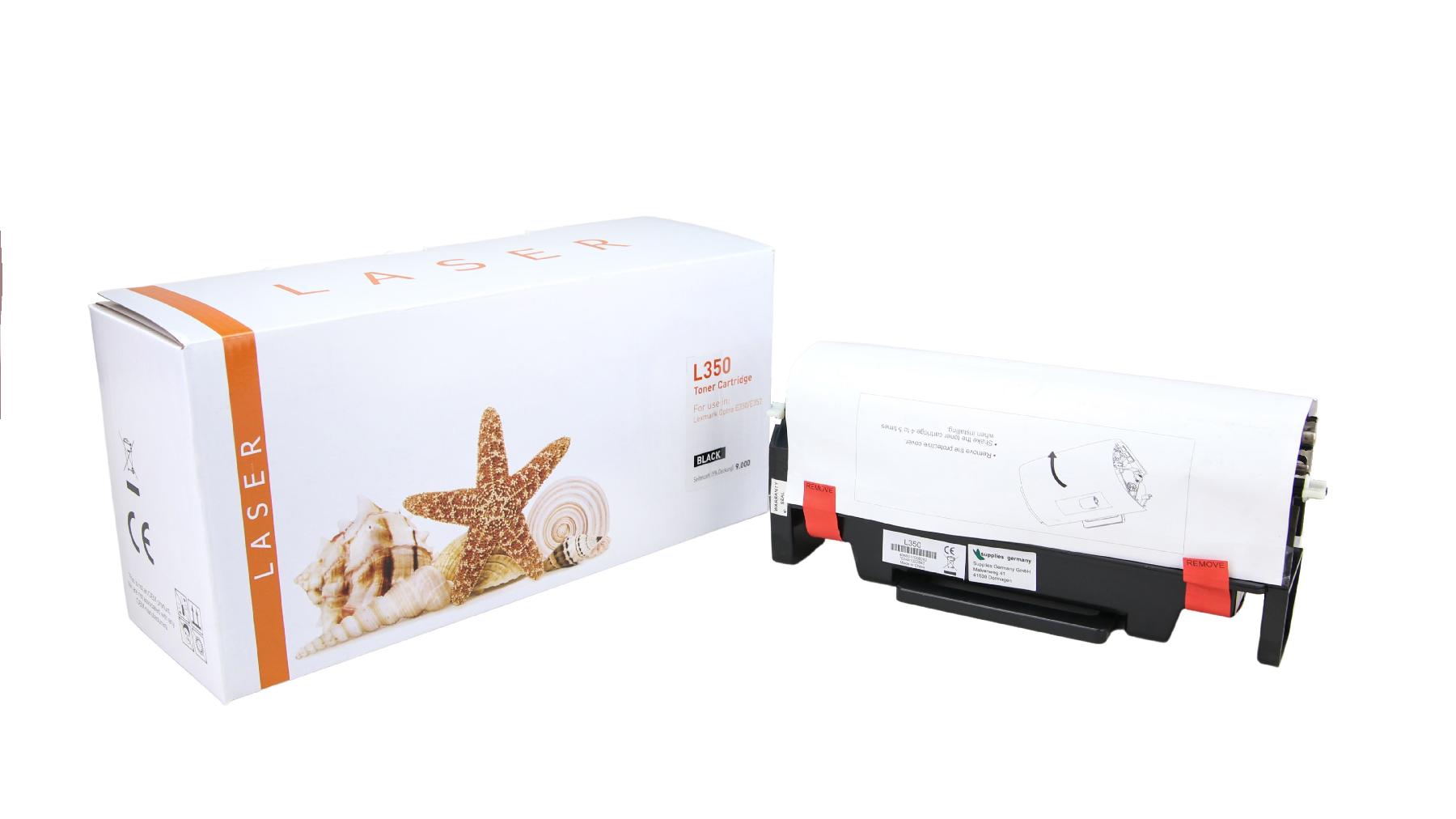 TONE350 Alternativ Toner Black für Lexmark  / E352H11E / 9.000 Seiten