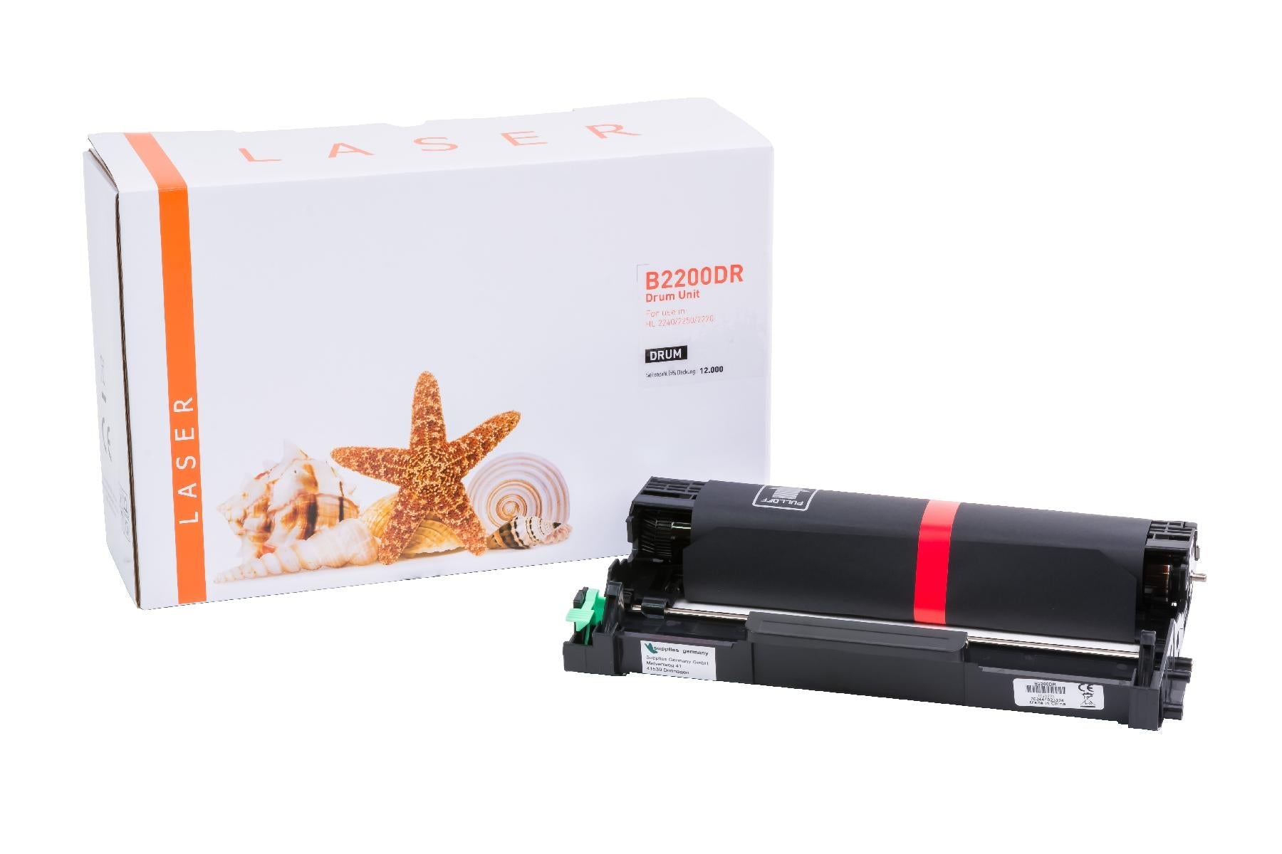 White Box TONDR2200 Alternativ Trommel Schwarz für Brother  / DR2200 / 12.000 Seiten  neu schwarz