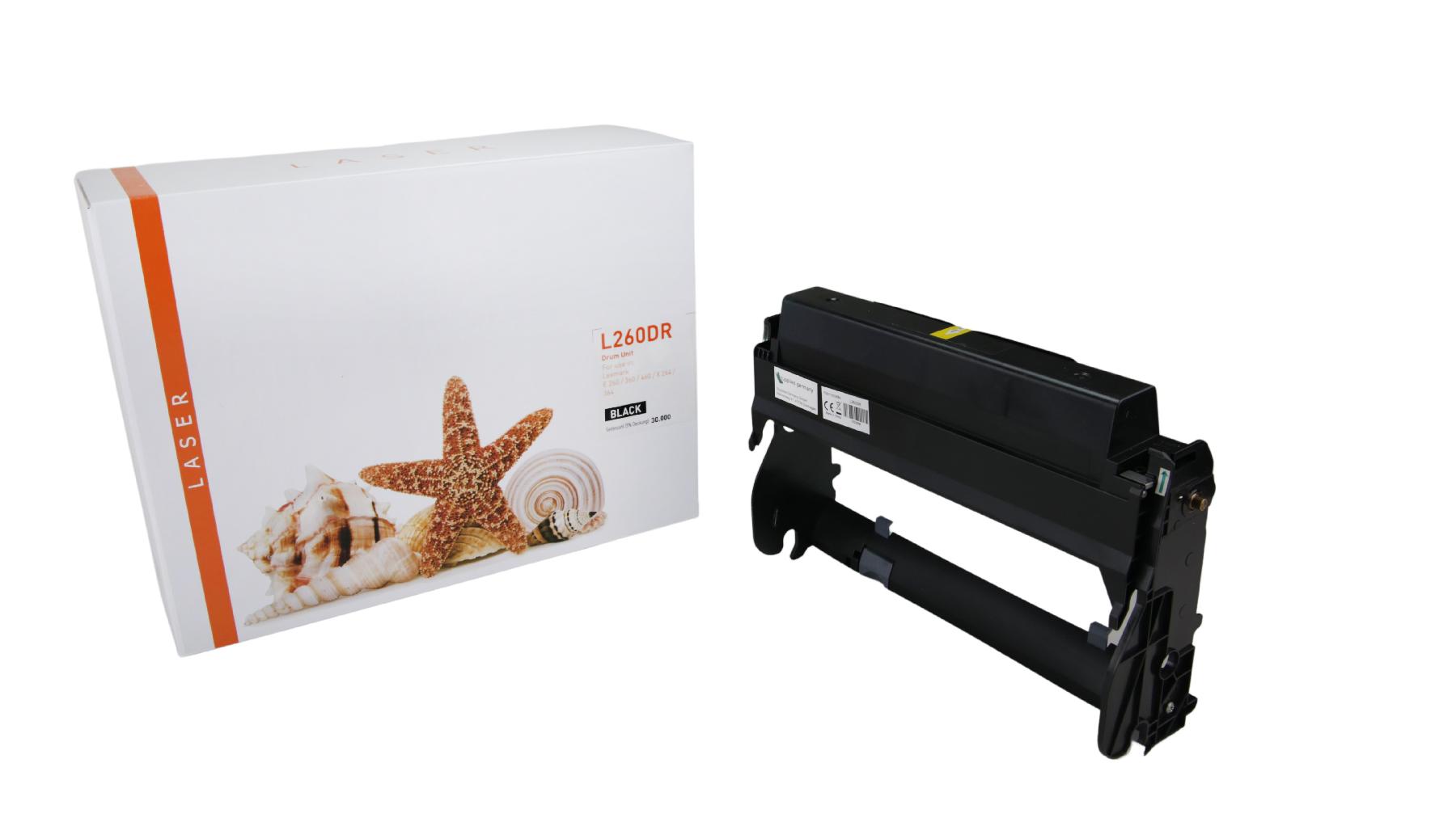 White Box TONE260DR Alternativ Trommel Schwarz für Lexmark  / E260X22G / 30.000 Seiten  neu schwarz