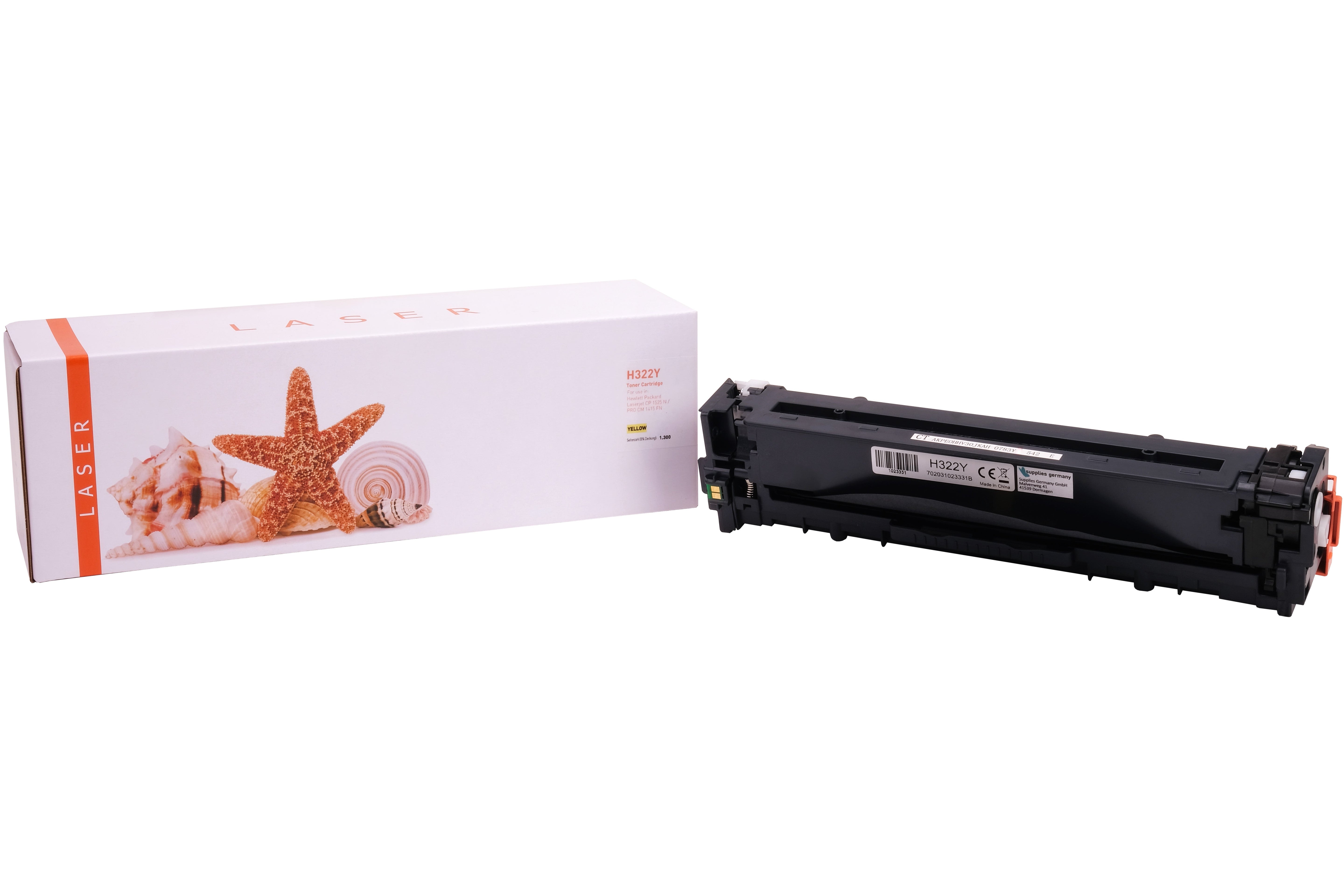 TONCE322Y Alternativ Toner Gelb für HP / CE322A / 128A / 1.300 Seiten
