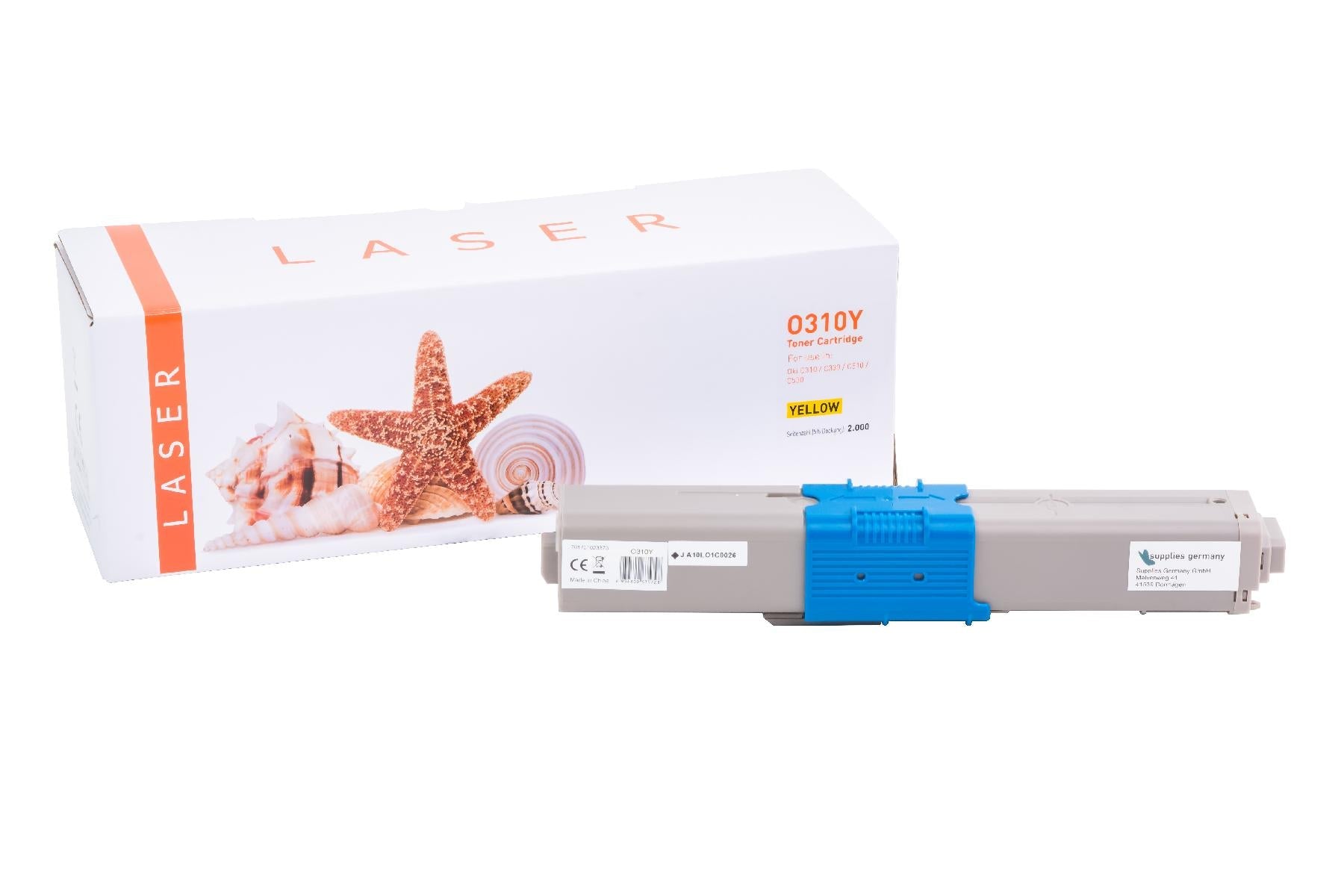 White Box TONC310Y Alternativ Toner Gelb für OKI  / 44469704 / 2.000 Seiten  neu gelb