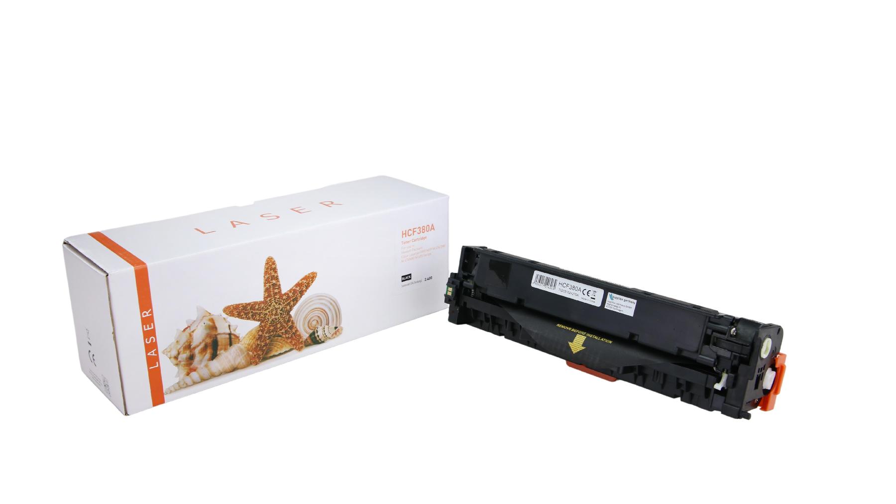 TONCF380A Alternativ Toner Schwarz für HP  / CF380A / 312A / 2.400 Seiten
