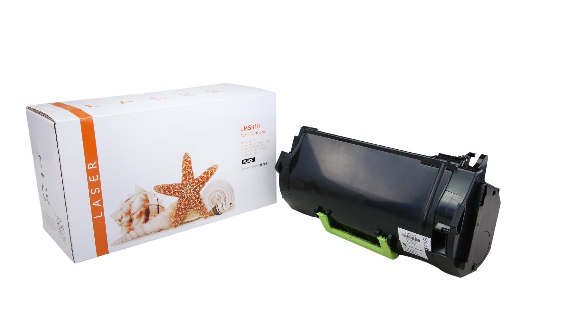 White Box TONMS810 Alternativ Toner Schwarz für Lexmark  / 52D2H00 / 25.000 Seiten  neu schwarz