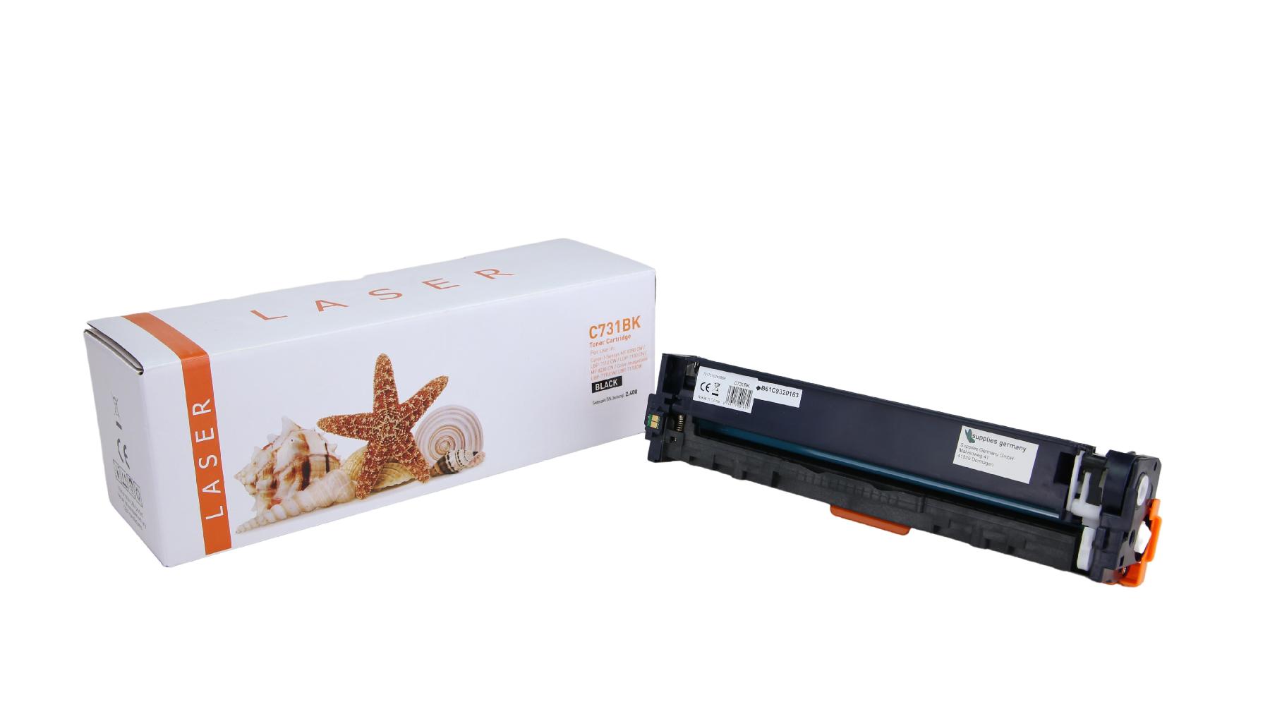 TON731BK Alternativ Toner Schwarz für Canon  / 731H / 2.400 Seiten