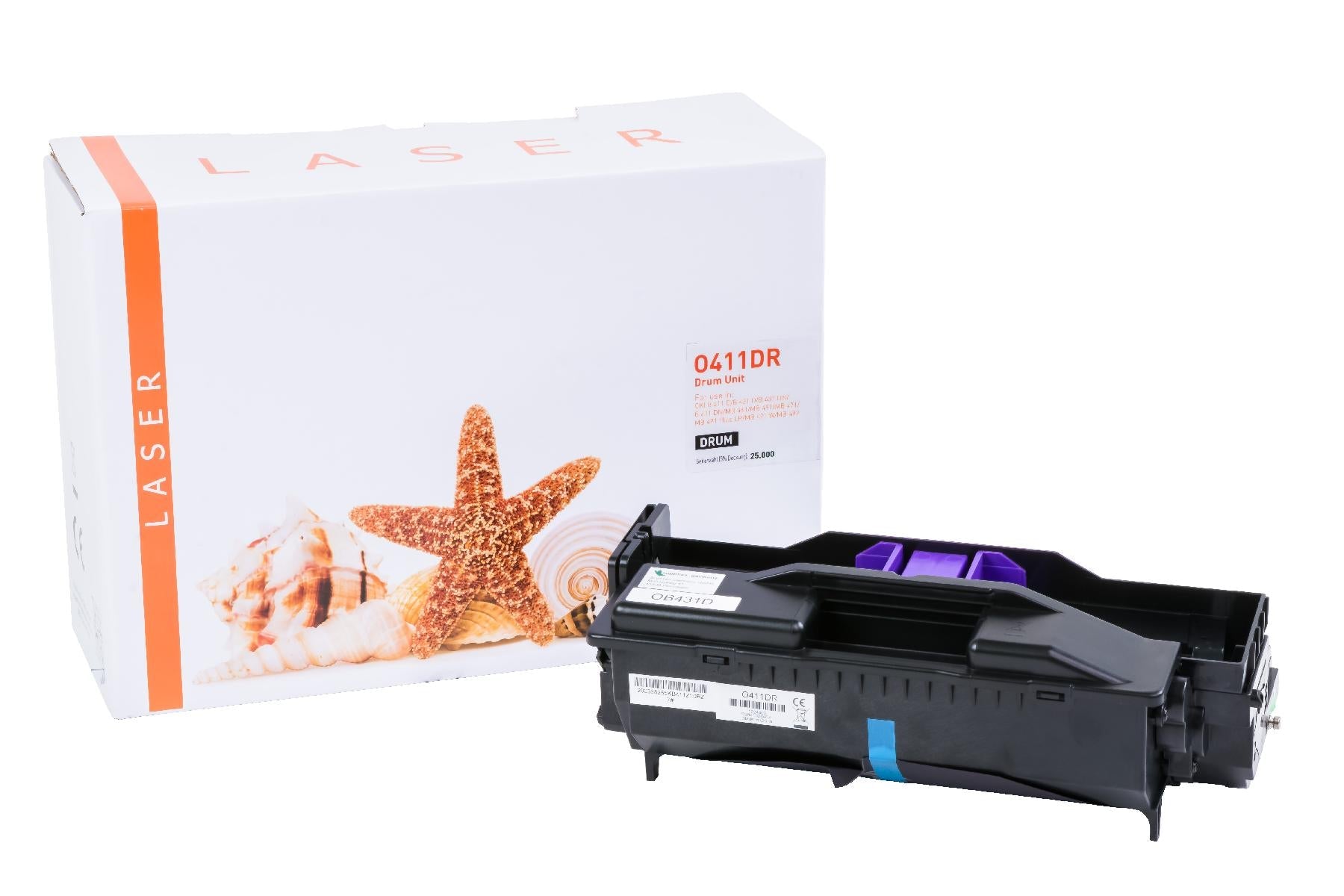 White Box TONB411DR Alternativ Trommel Schwarz für OKI / 44574302 / 25.000 Seiten  neu schwarz