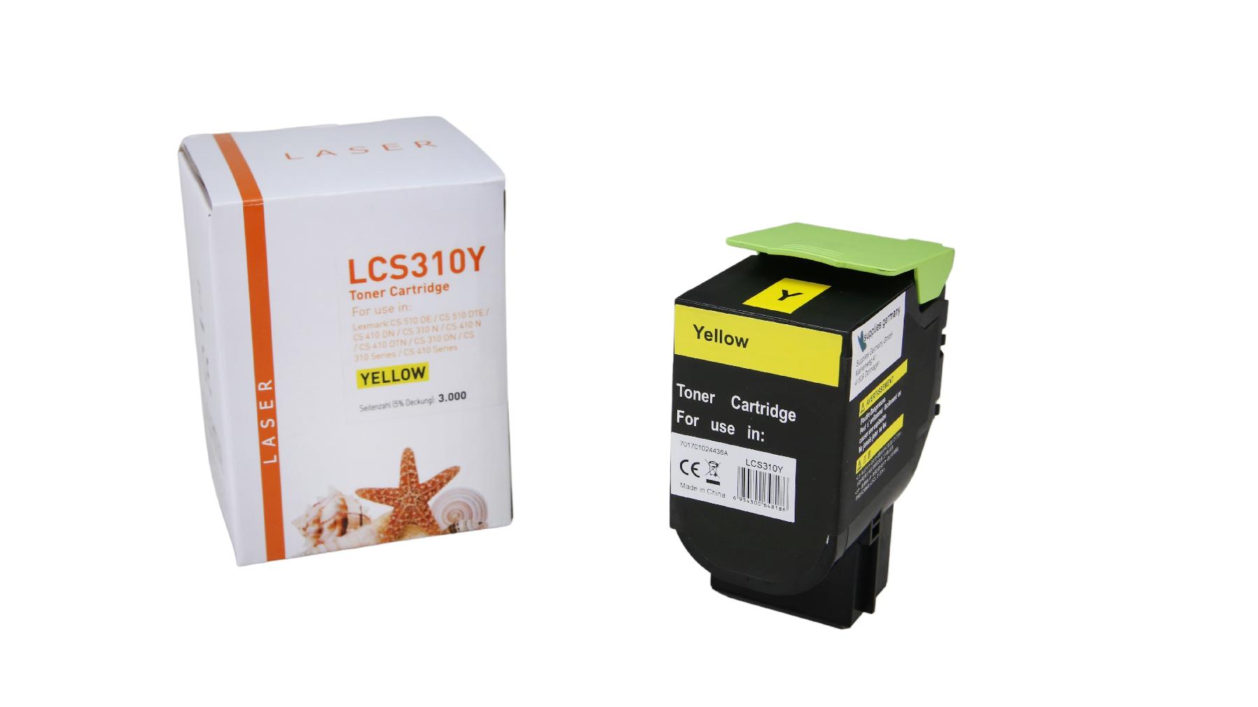 White Box TONCS310Y Alternativ Toner Yellow für Lexmark / 70C2HY0 / 3.000 Seiten neu gelb