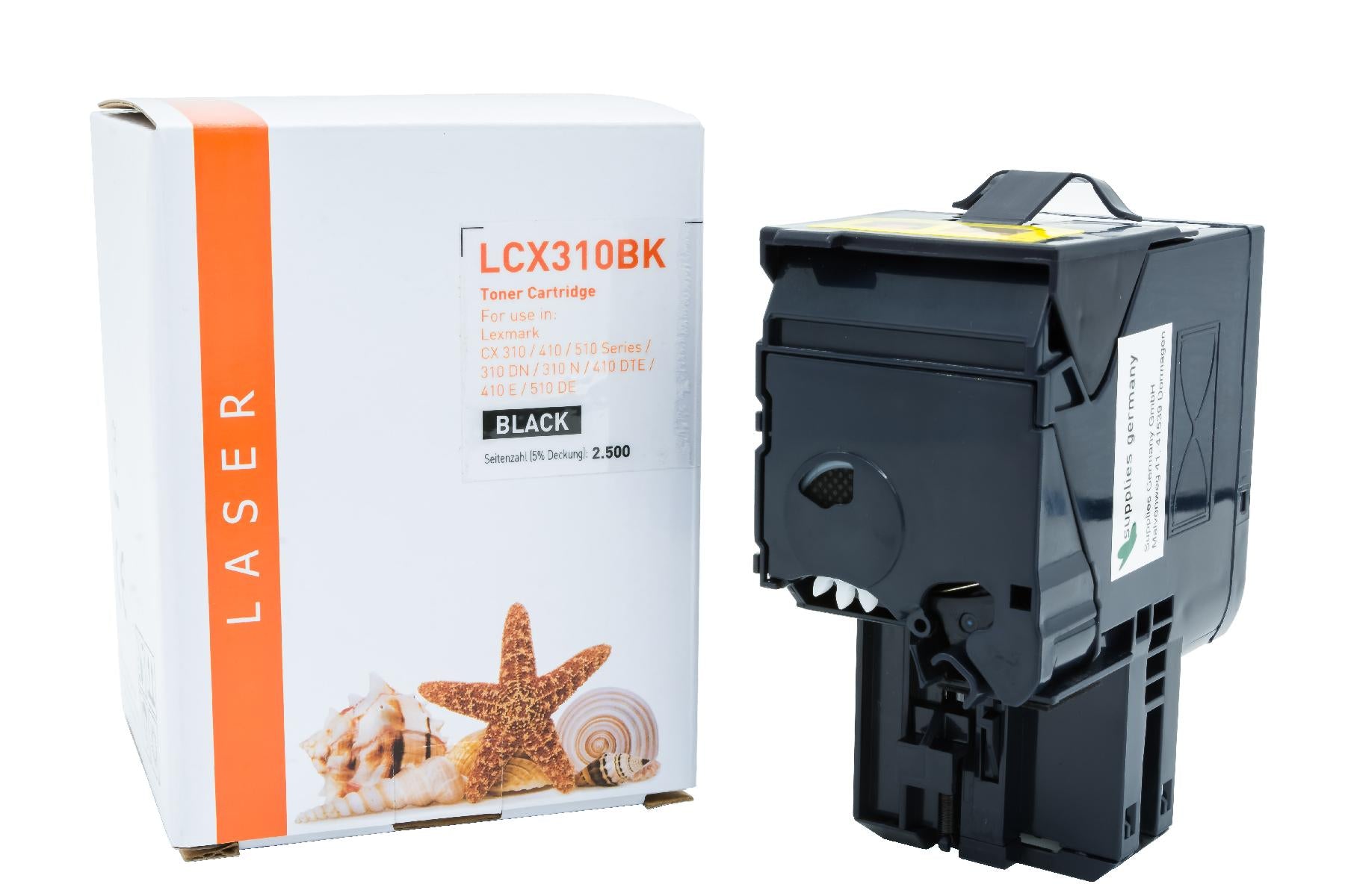 TONCX310BK Alternativ Toner Black  für Lexmark  / 80C2SKO / 2.500 Seiten