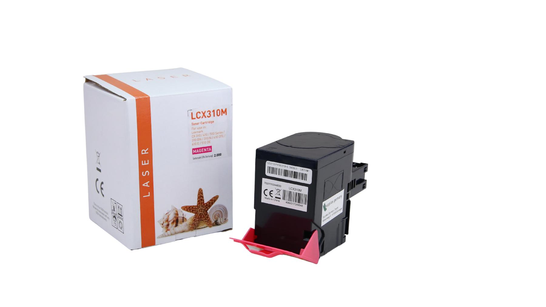 White Box TONCX310M Alternativ Toner Magenta für Lexmark  / 80C2SMO / 2.000 Seiten neu magenta