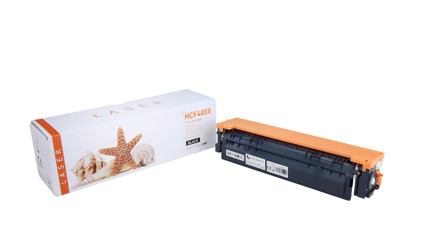 TONCF400X Alternativ Toner Schwarz für HP / CF400XBK / 2.800 Seiten