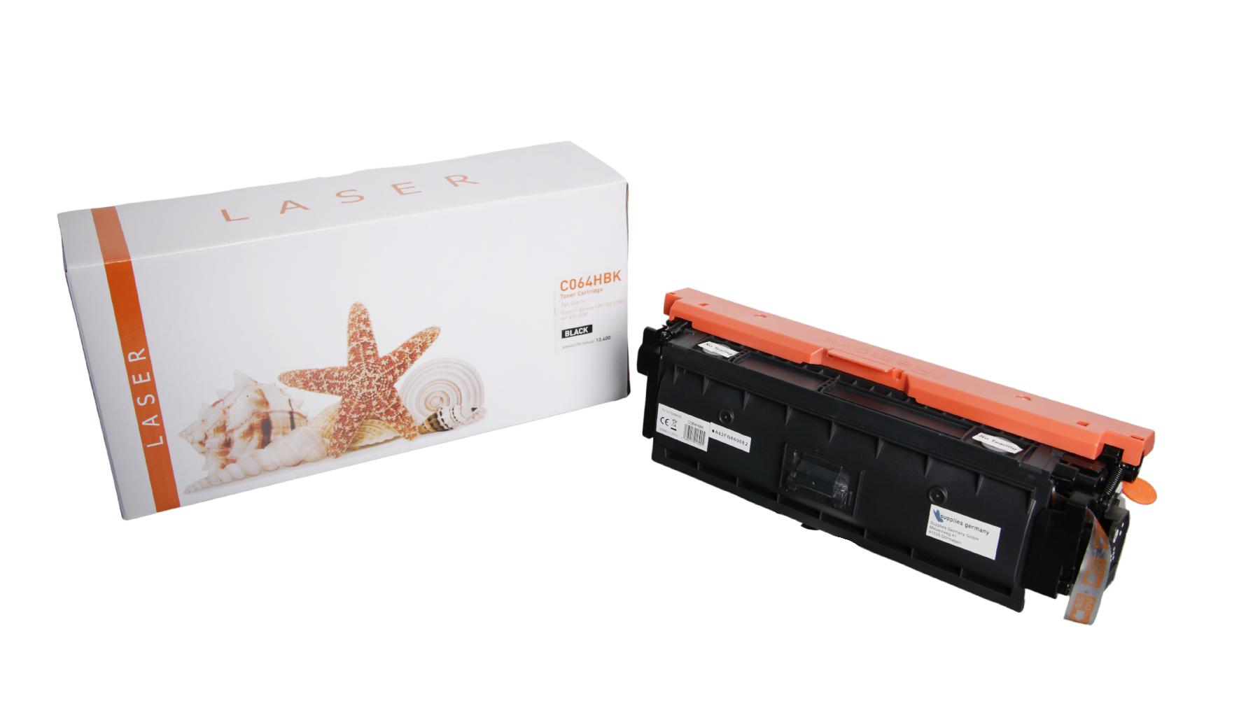 TON064HBK ohne Chip Alternativ Toner Schwarz für Canon / 4938C001 / 13.400 Seiten