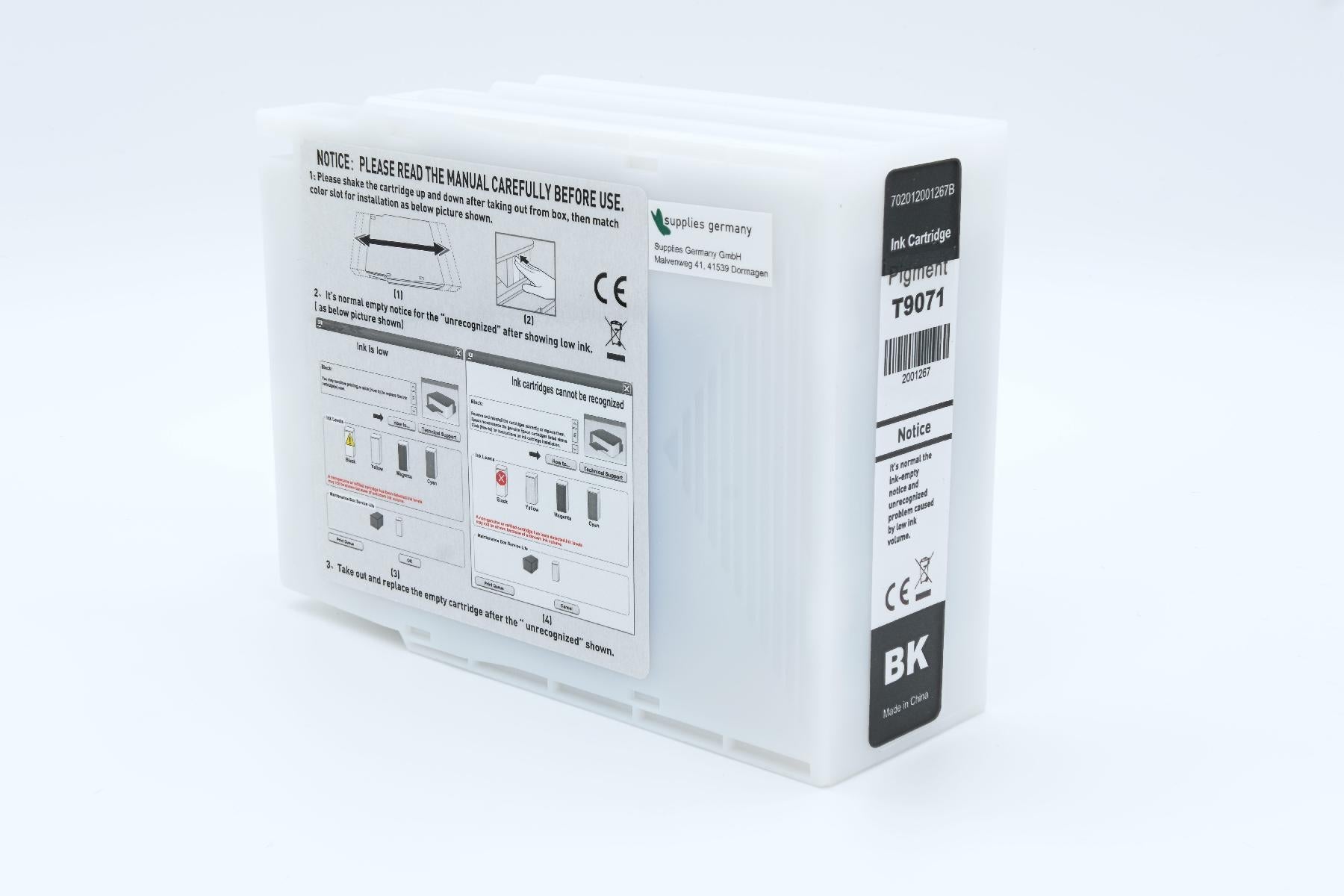 BULK T9071 Alternativ Tinte Schwarz für Epson / C13T907140 / 270 ml