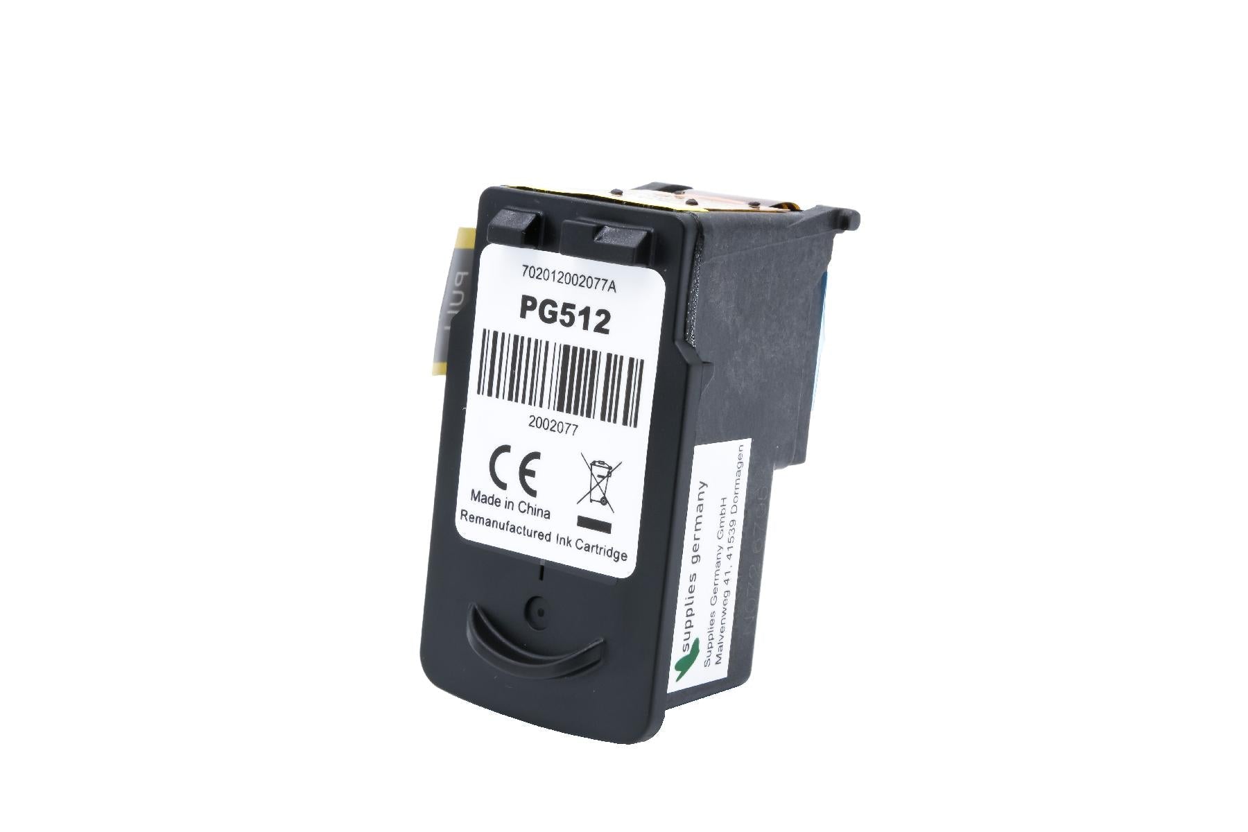 BULK PG512 Alternativ Tinte Schwarz für Canon / 2969B001 / 15ml