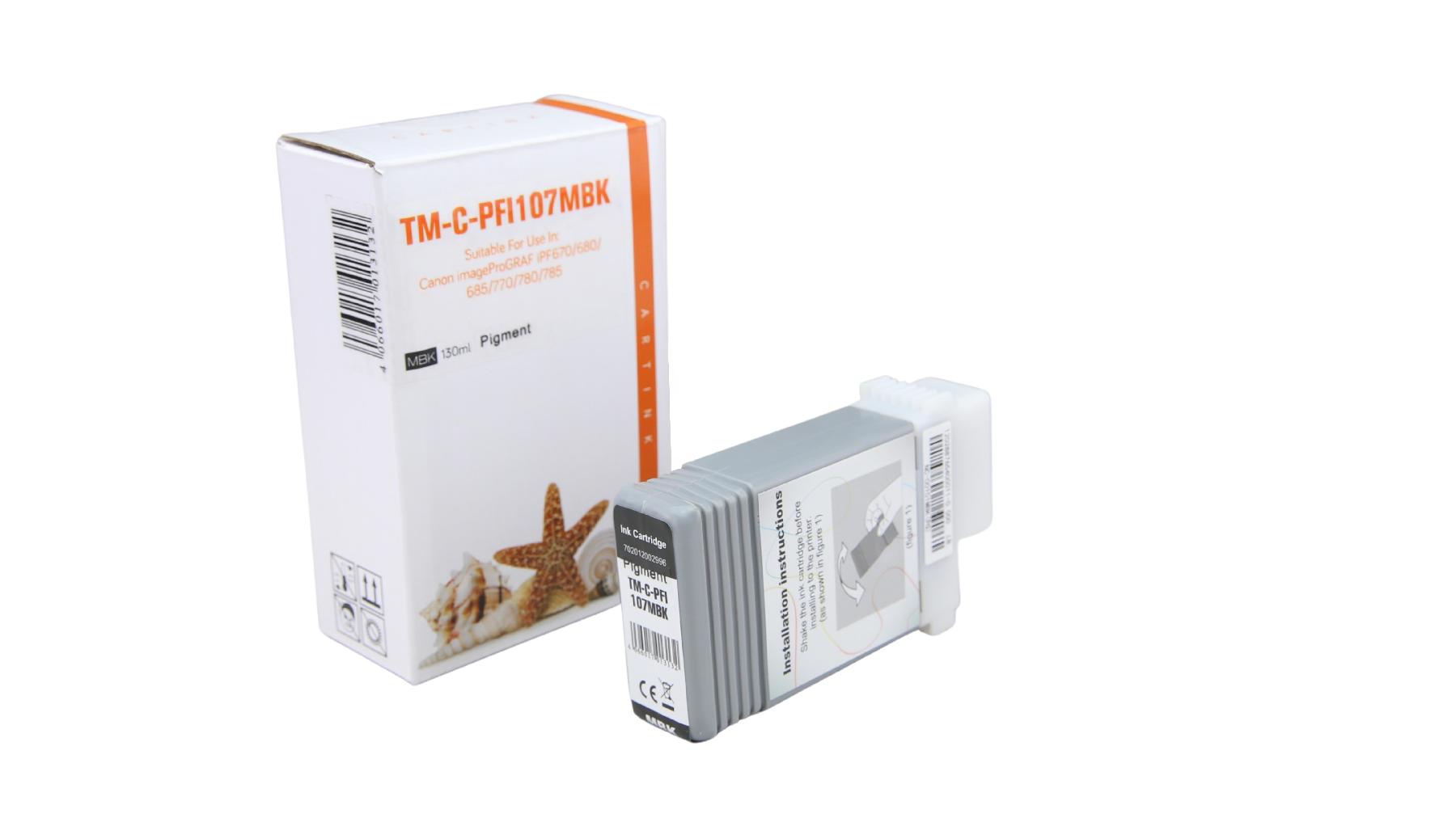 REFPFI107MBK Refill Tinte Matt Schwarz für Canon / 6704B001 / 130ml