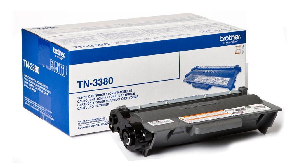 Brother TN-3380 Original Toner – Schwarz TN3380 ca. 8.000 S. Black Tonerpatrone