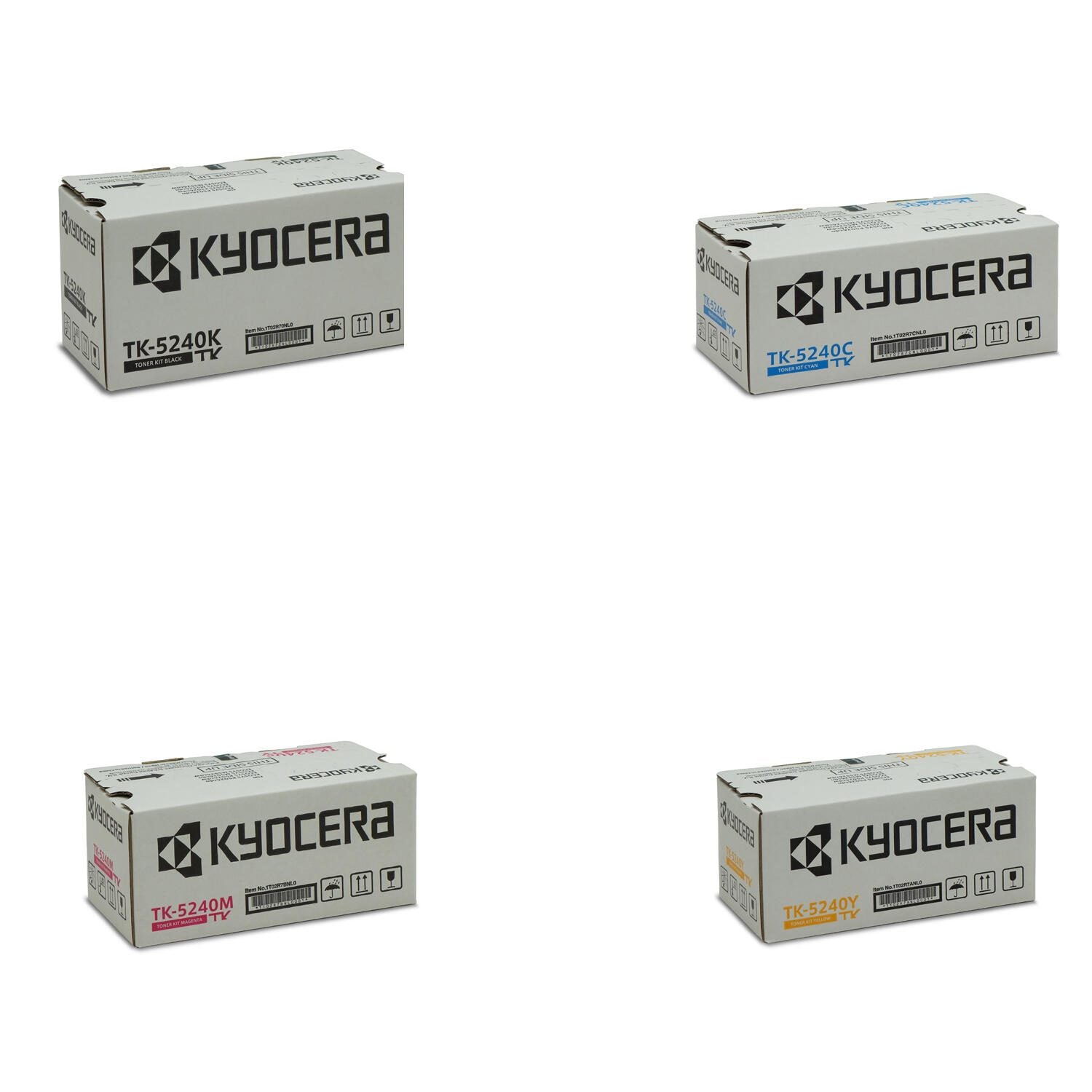 Kyocera TK-5240 Toner für ECOSYS M5526 und P5026 Schwarz Cyan Gelb Magenta