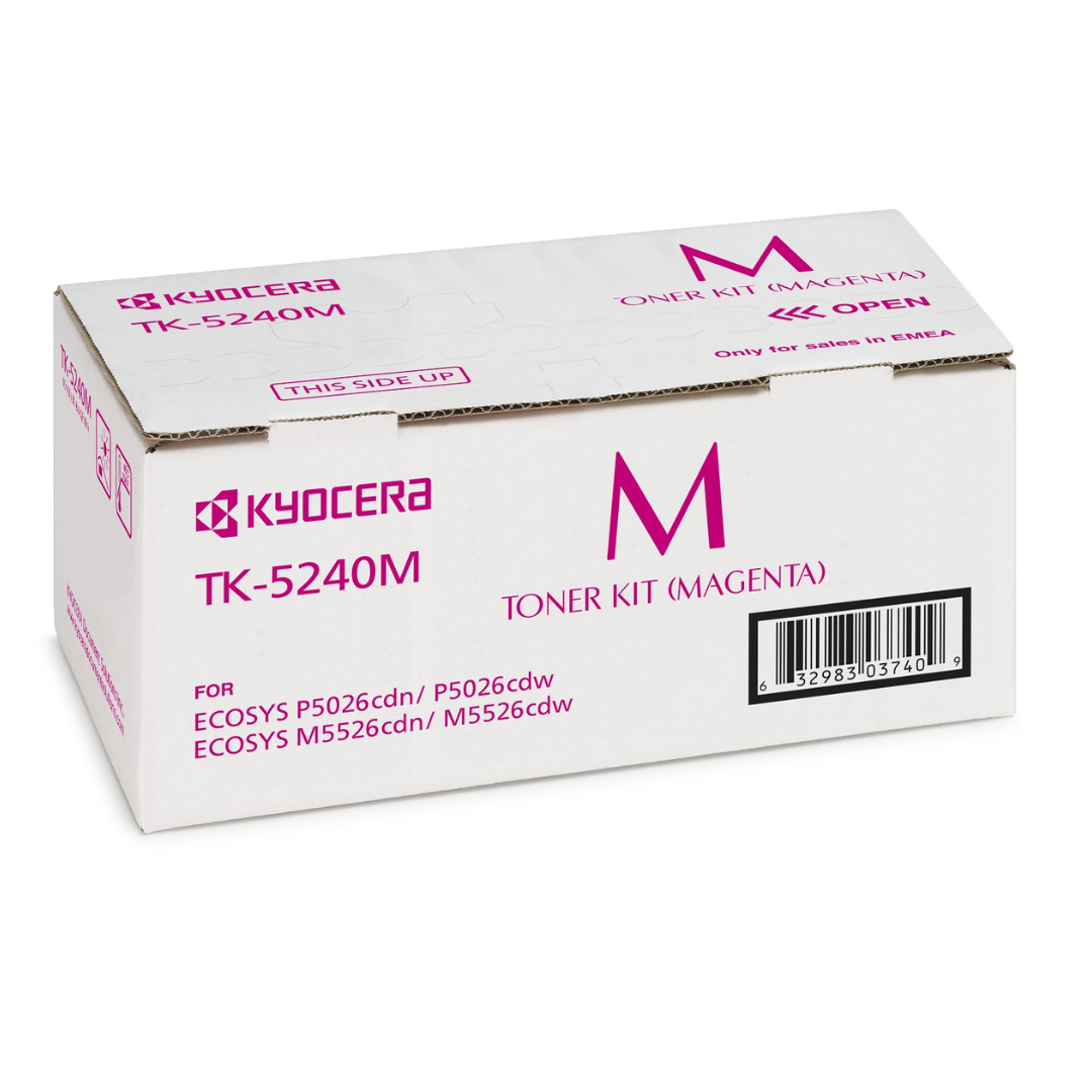 Kyocera TK-5240 Toner für ECOSYS M5526 und P5026 Schwarz Cyan Gelb Magenta