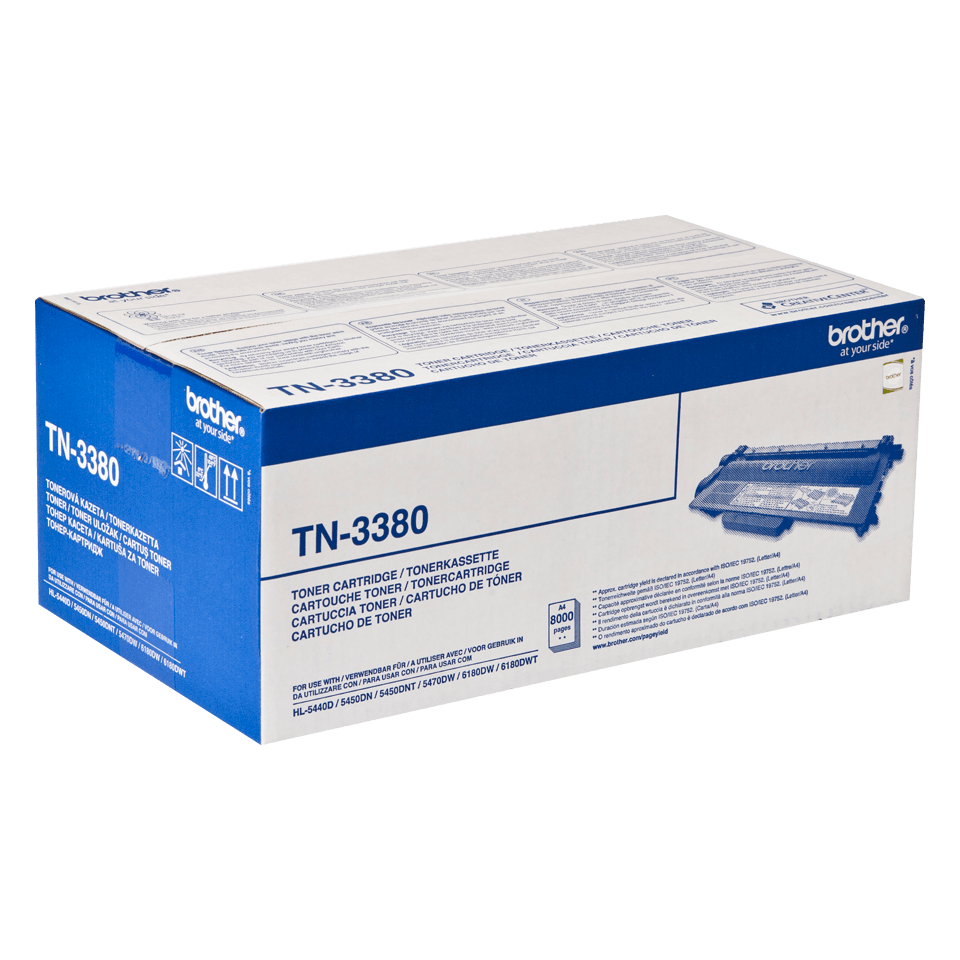 Brother TN-3380 Original Toner – Schwarz TN3380 ca. 8.000 S. Black Tonerpatrone
