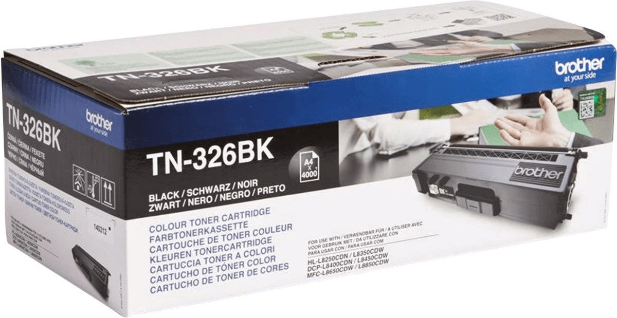 Brother TN-326BK / Schwarz / Original BROTHER Laserdrucker Toner TN 326BK