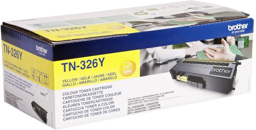 Brother TN-326Y / Gelb / Original BROTHER Laserdrucker Toner TN 326Y