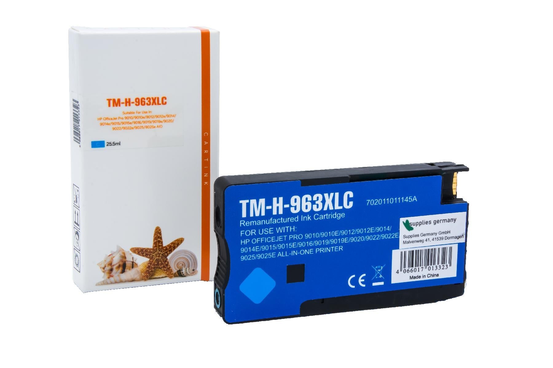 REF963XLC Refill Tinte Cyan für Hp / 3JA27AE / 25,5ml