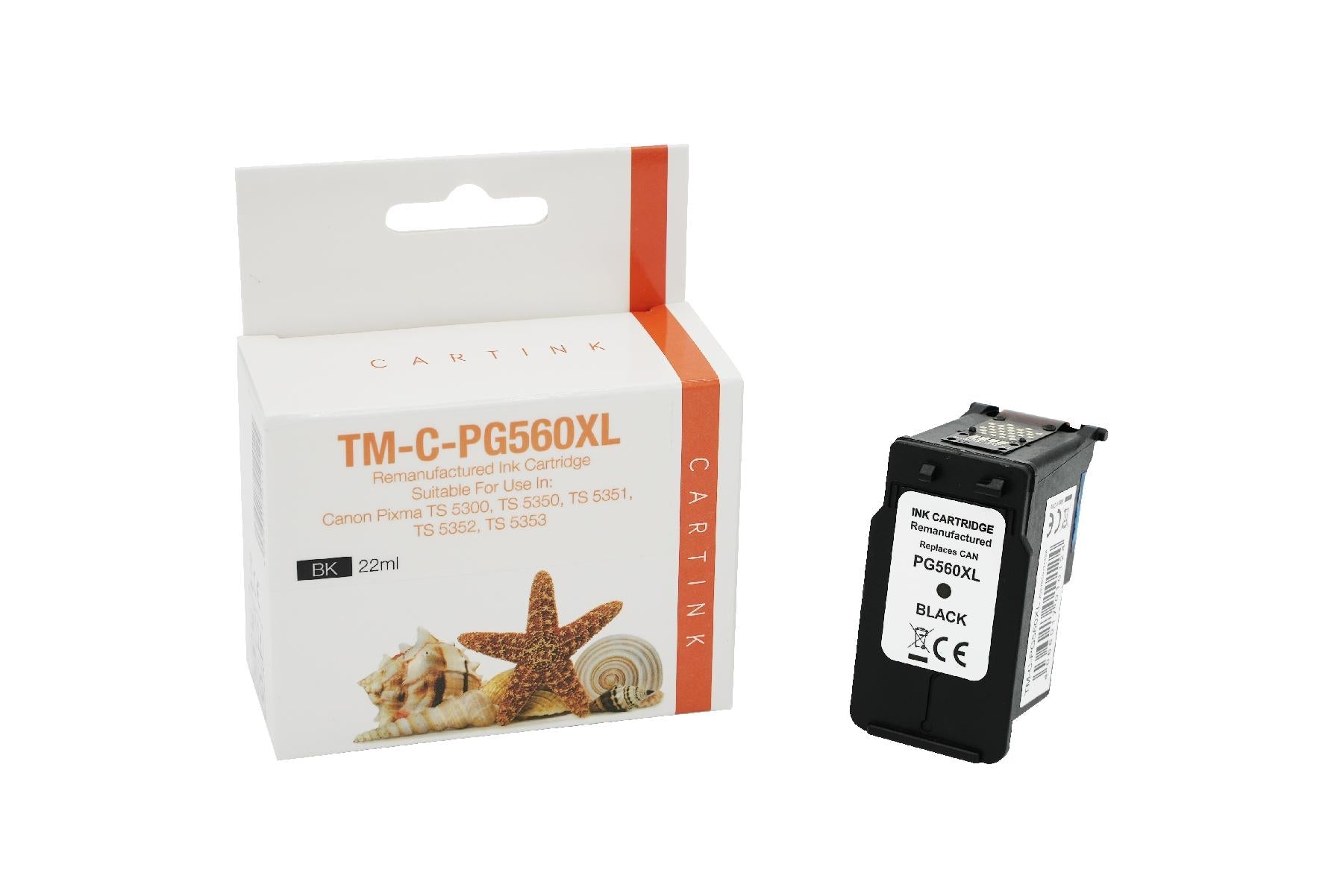 REFPG560XXL Refill Tinte Black für Canon / 3712C001 / 22ml 54 mehr Inhalt 750 Seiten