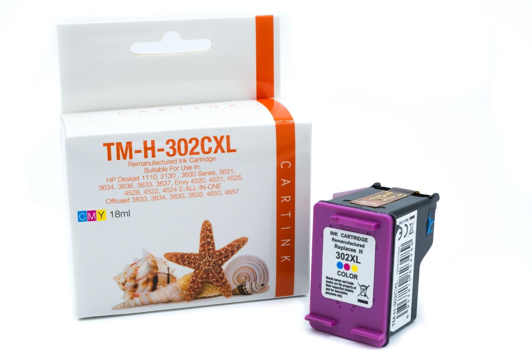 REF302CXL Refill Tinte Color für HP / F6U67AE / 18ml (EU)