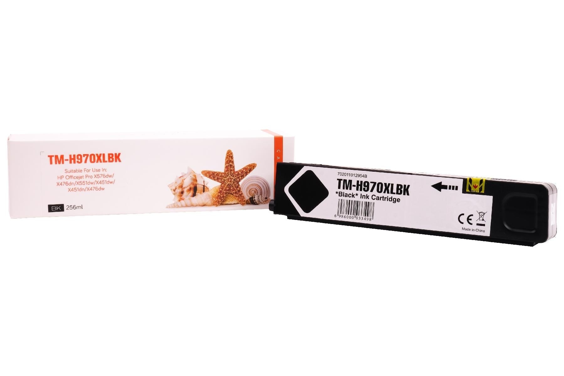 REF970XLBK Refill Tinte Schwarz für HP / CN625AE / 256ml / 9.200 Seiten