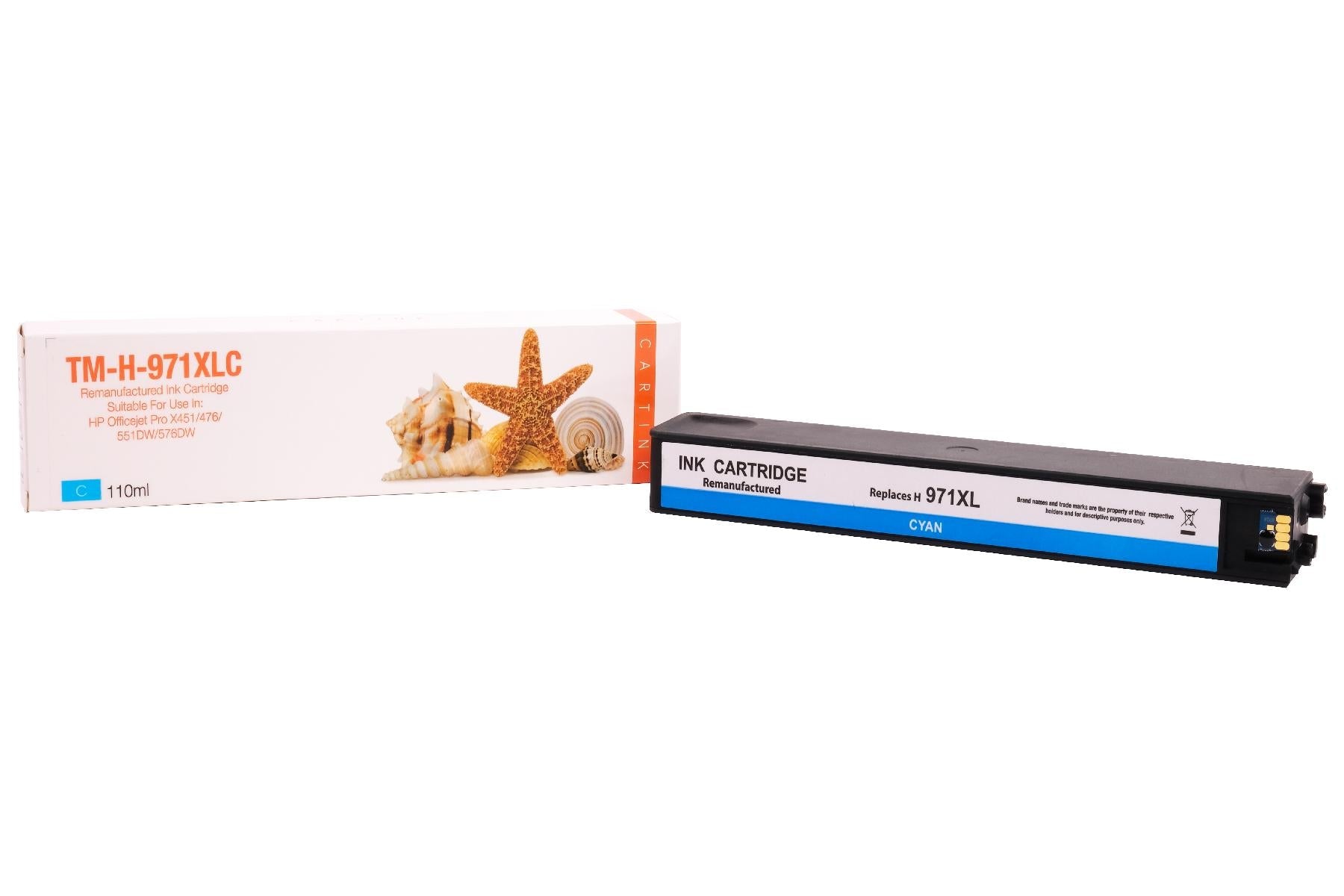 REF971XLC Refill Tinte Cyan für HP / CN626AE / 110ml / 6.600 Seiten