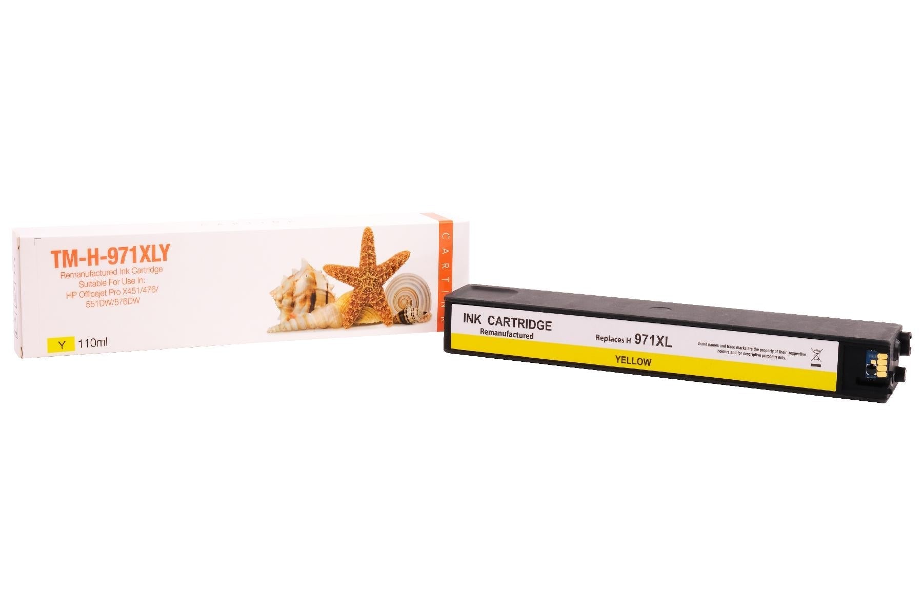 REF971XLY Refill Tinte Gelb für HP / CN628AE / 110ml / 6.600 Seiten