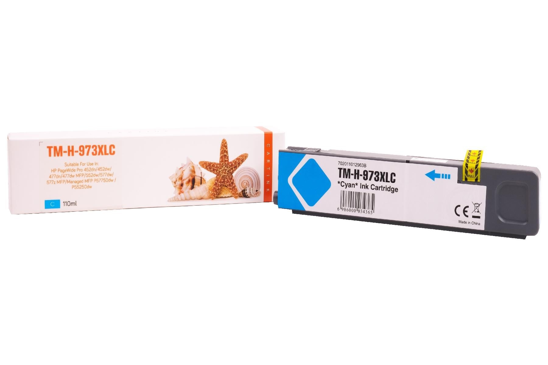 REF973XLC Refill Tinte Cyan für HP / F6T81AE / 110ml / 7.000 Seiten