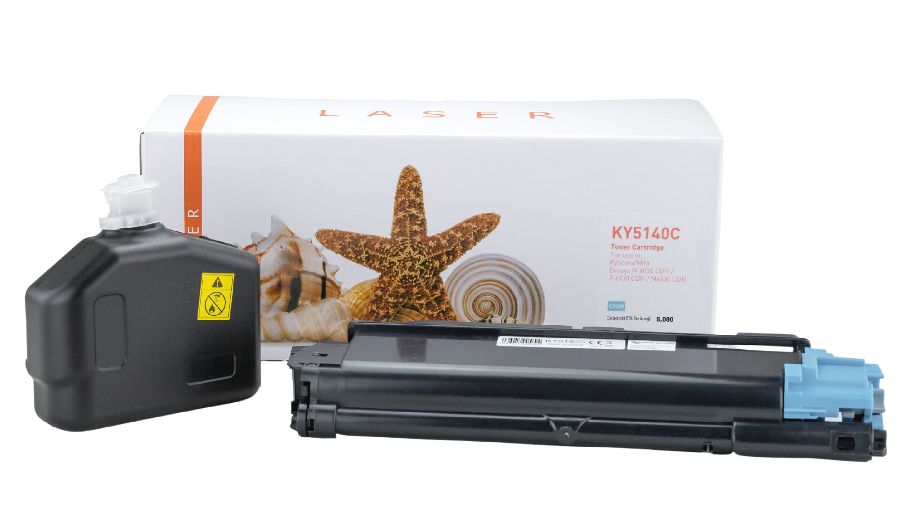 TONTK5140C Alternativ Toner Cyan für Kyocera  / TK5140C / 5.000 Seiten
