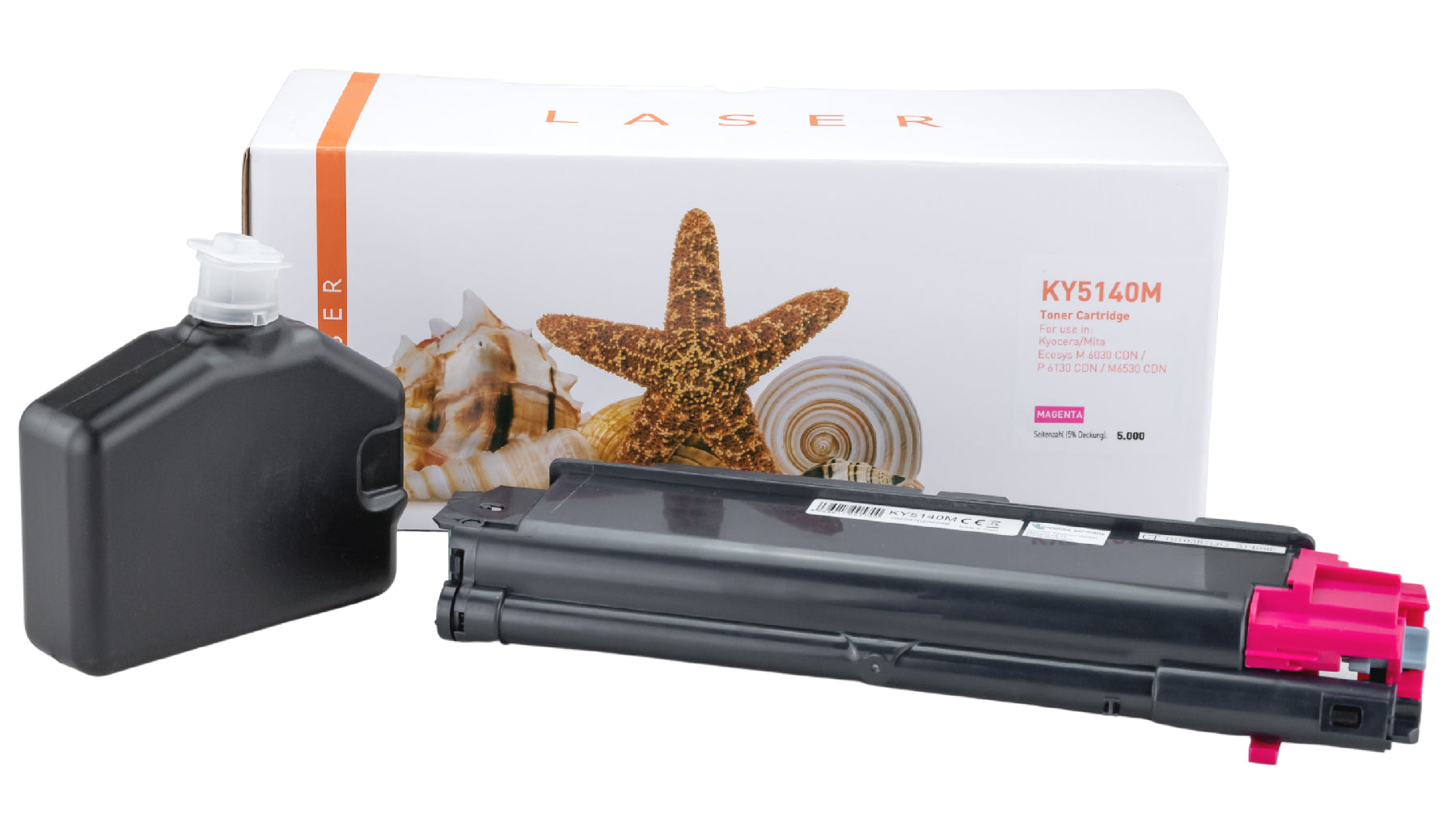 TONTK5140M Alternativ Toner Magenta für Kyocera / TK5140M / 5.000 Seiten