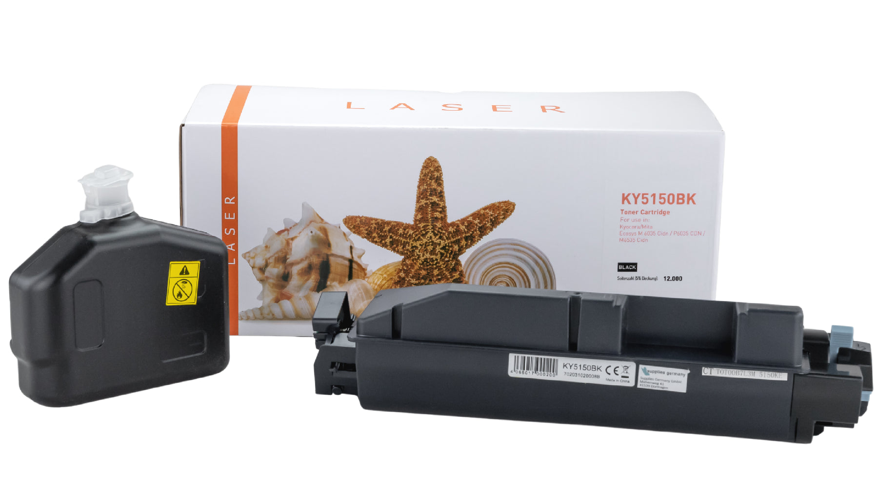 TONTK5150BK Alternativ Toner Black für Kyocera / TK5150K / 12.000 Seiten