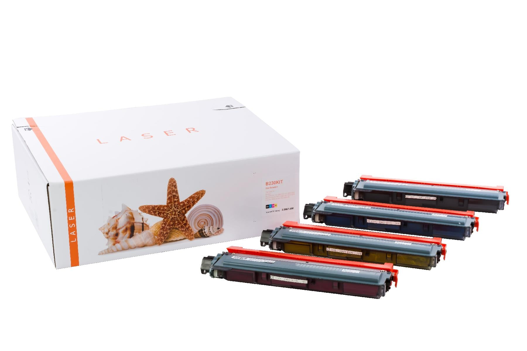 TONTN230KIT Alternativ Toner Rainbowkit für Brothe / TN230 / BK2.200 / CMY1.400 Seiten