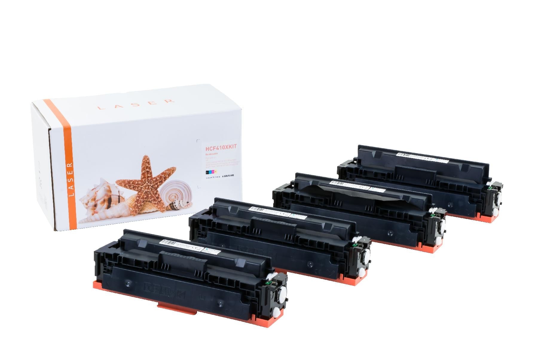 TONCF410XKIT Alternativ Toner Rainbowkit für H / CF410X / BK6.500 / CMY5.000 Seiten