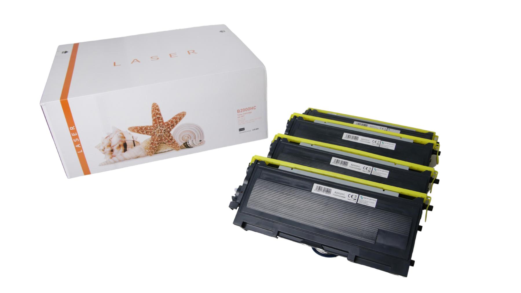 4er Set TONTN2000HC Alternativ Toner Black für Bro / TN2000HC / 4x5.000 Seiten