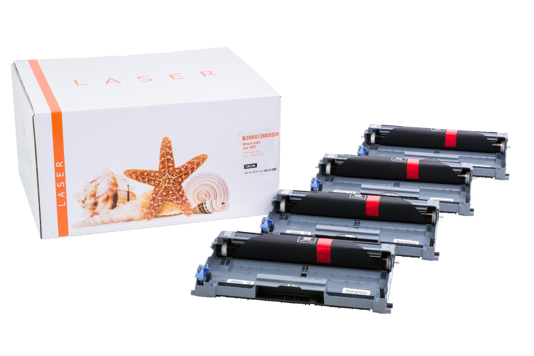 4er Set TONDR2000/2005 Alternativ Trommel für / DR2000/DR2005 / 4x12.000 Seiten