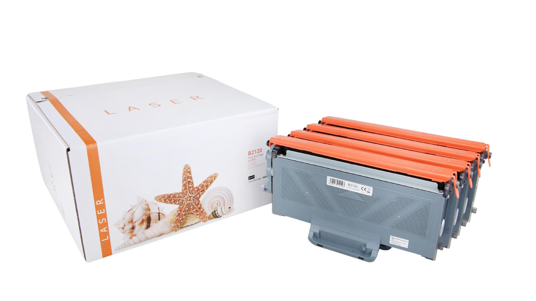 4er Set TONTN2120 Alternativ Toner Black für Broth / TN2120 / 4x2.600 Seiten